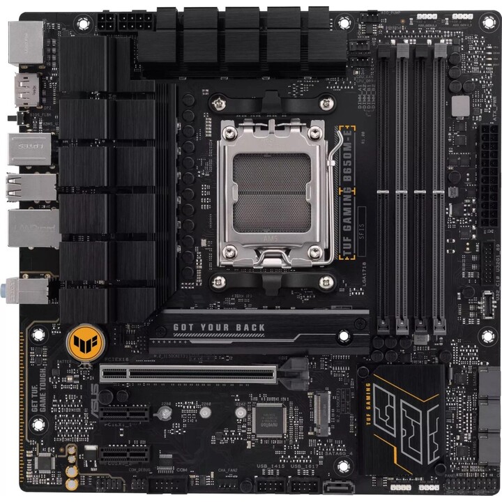 Asus Tuf Gaming B650m-e,amd,am5,b650,4ddr5,128gb,hdmi+2dp,4sata3+2m.2,2.5gb,6usb3.2, placa-mãe matx