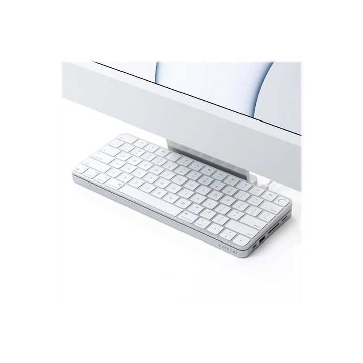 Satechi ST-UCISDS Docking Station per laptop e replicatore di porte USB 3.2 Gen 2 (3.1 Gen 2) cablato Tipo-C Argento