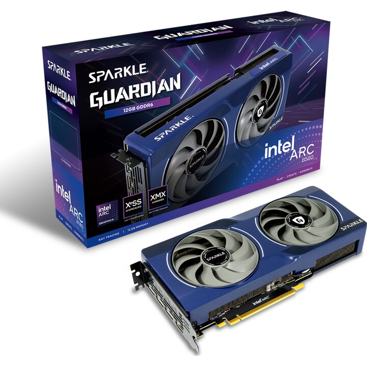 Tarjeta gráfica|SPARKLE|Intel Arc B580|12 GB|GDDR6|192 bits|PCIE 4.0 8x|SB580G-12G