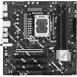 Placa base ASUS Prime Z890M-PLUS WiFi mATX, 10+1+2+1 (80 A), puerto USB tipo C a 20 Gbps