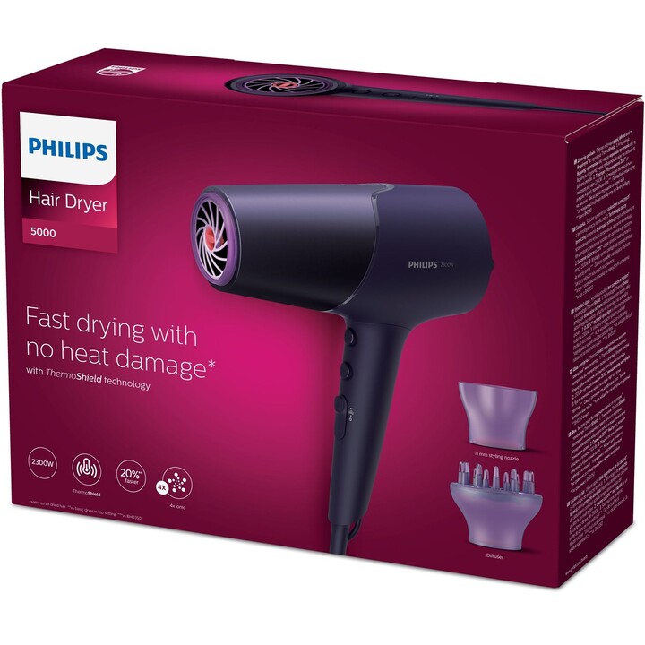 Asciugacapelli Philips serie 5000 BHD514/00 2300 W Viola