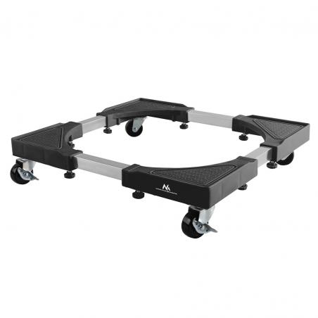 Maclean MC-119 B Soporte móvil para lavadora, Base con bloqueo de ruedas, 700-900 mm de ancho, universal, hasta 200 kg