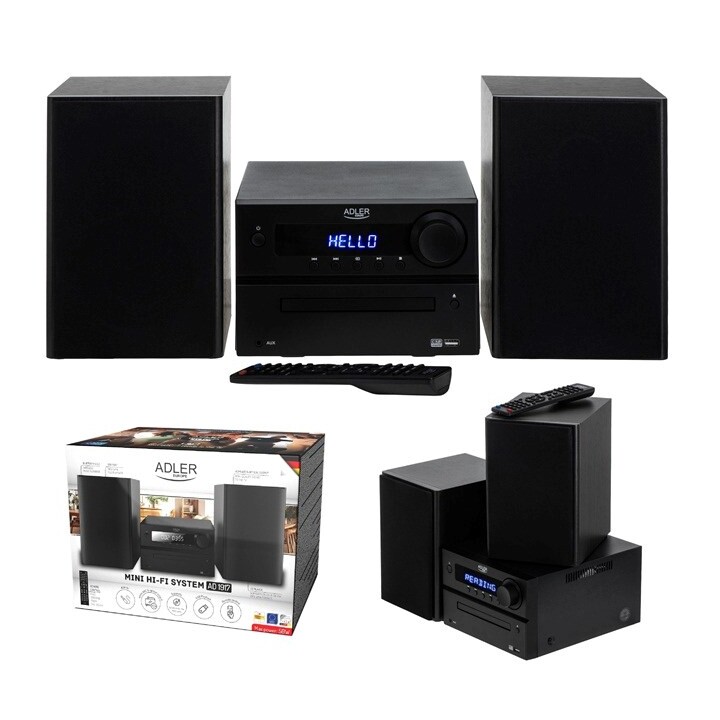 Adler AD 1917 Tour HI-FI Bluetooth/ CD/ USB/ Radio FM Noire