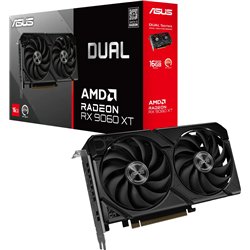 Graphics Card|ASUS|AMD Radeon RX 9060 XT|16 GB|GDDR6|128 bit|PCIE 5.0 16x|Dual Slot Fansink|DUAL-RX9060XT-16G
