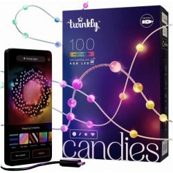 Twinkly Candies Luces LED para árbol de Navidad TWKP100RGB-T 6 m 100 luces en forma de perla