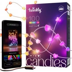 Twinkly Candies Luces LED para árbol de Navidad TWKH100RGB-T 6 m