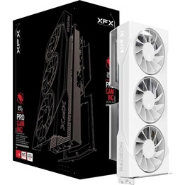 Placa de vídeo. XFX SWIFT RX 9060XT OC Branca 3 ventoinhas 16GB