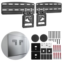 Maclean MC-806 N Soporte de TV, compatible con televisores Samsung QLED TV, 43"-85", máx. 60kg