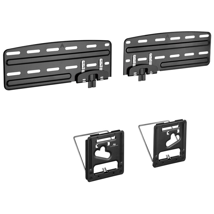 Maclean MC-806 N TV Stand, Compatible with Samsung QLED TVs, 43"-85", Max. 60kg