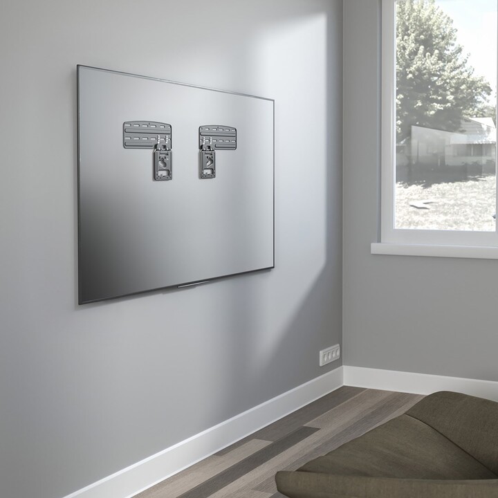Maclean MC-806 N Soporte de TV, compatible con televisores Samsung QLED TV, 43"-85", máx. 60kg