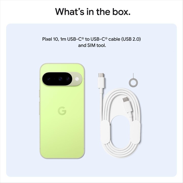 Google Pixel 10 5G, 12 GB 128GB, OLED da 6,3 pollici, Gemini IA, 4970MAH, Green di citronella
