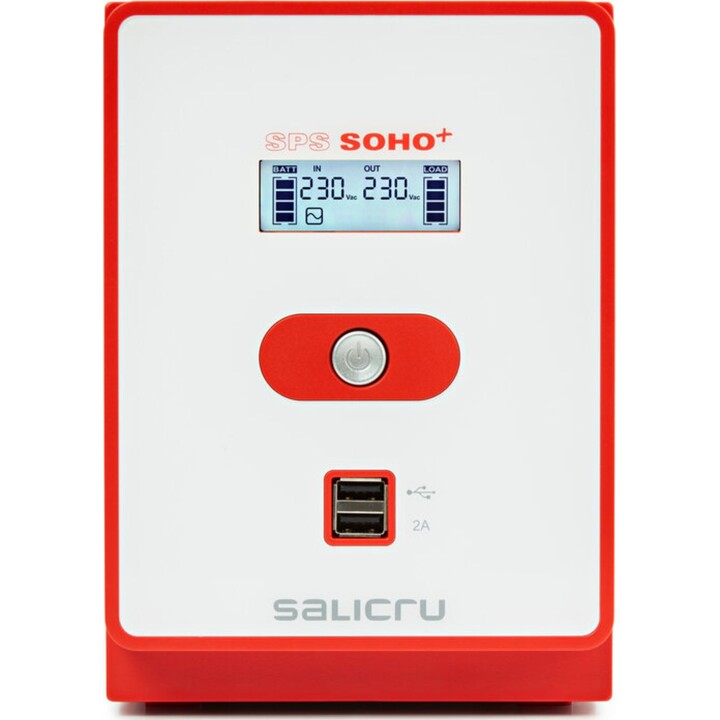 Salicru Sistema de Alimentación Ininterrumpida (SAI/UPS) de 1200 VA Línea interactiva y con doble cargador USB