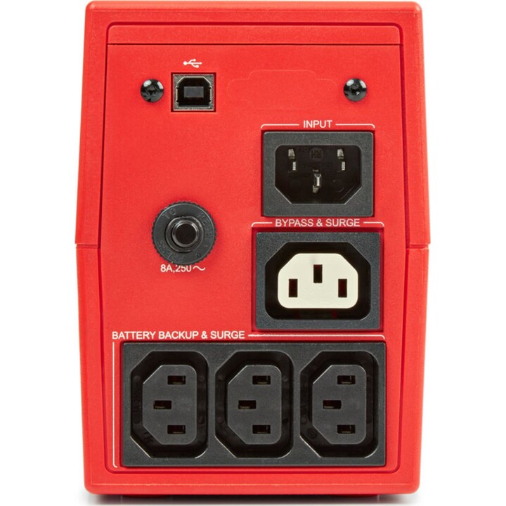 Salicru SPS 650 SOHO + IEC Interactive Line UPS / 650VA-360W / 4 Outputs / Tower Format