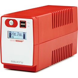 Salicru Sistema de Alimentación Ininterrumpida (SAI/UPS) de 850 VA Línea interactiva y con doble cargador USB