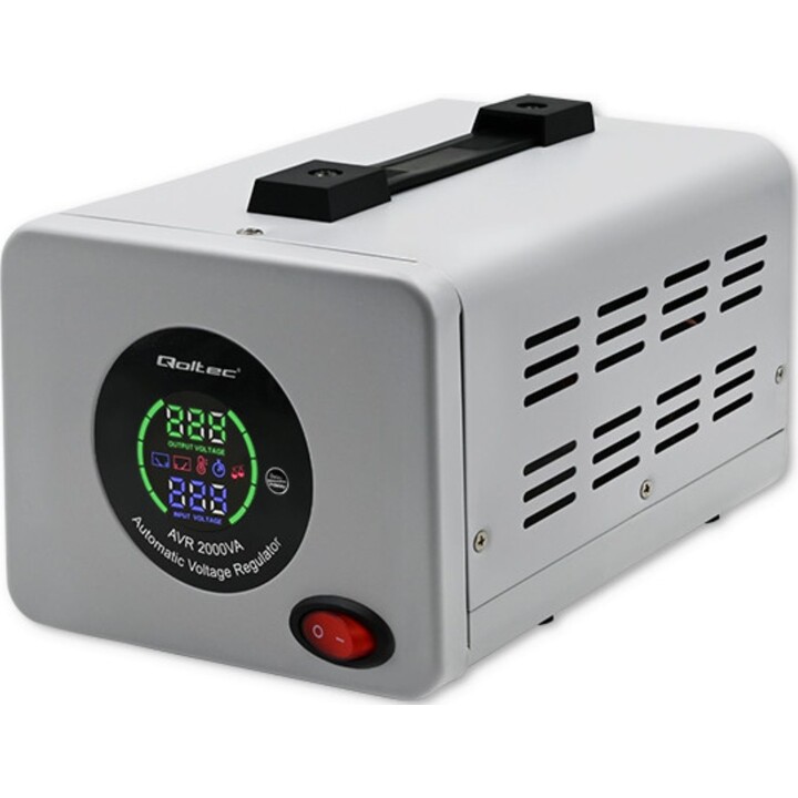 Qoltec 50724 Automatic Voltage Stabilizer AVR 2000VA