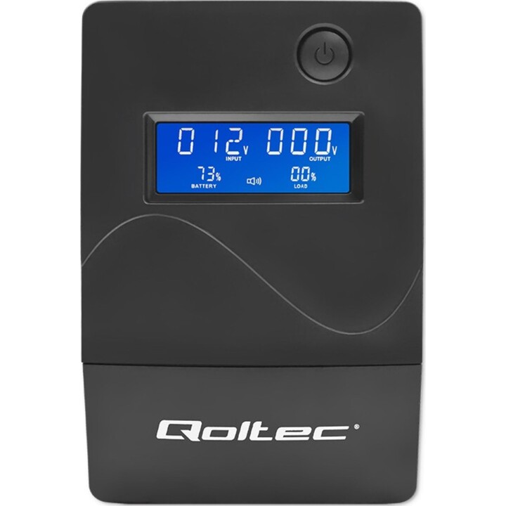 Gruppo di continuità Qoltec 53978 | Monolite | 650VA| 360 W | LCD | USB | RJ45