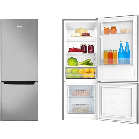 Frigorífico Congelador Amica FK244.4X(E) 206L Plata