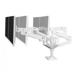 Ergotron LX Pro Monitor Desk Mount - for 2 LCD displays - white