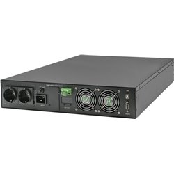 Qoltec 52286 UPS Uninterruptible Power Supply for RACK | 2.4kVA | 2400W | Power factor 1.0 | LCD | OEP | USB |