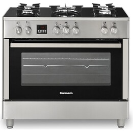 Cooker a gas elettrico Ravanson Kwge-K90 con grill 5 zone argento