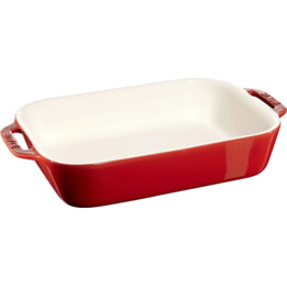 Staub 40511-148-0 fuente de horno cerámica 34 x 24 cm cereza