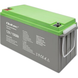 Batterie gel à décharge profonde Qoltec 53078 | 12V | 150 Ah | 44,5 kg