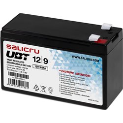 Salicru Batería AGM recargable de 9 Ah / 12 V