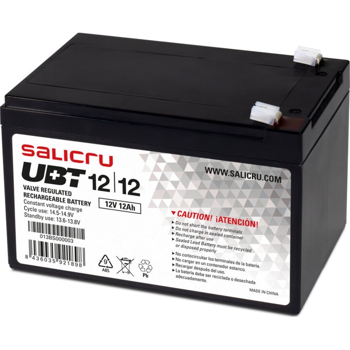 Salicru UBT 12/12 battery compatible with Salicru UPS according to specifications
