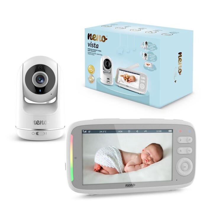 Neno Vista – drehbares Video-Babyphone mit kabellosem Empfänger