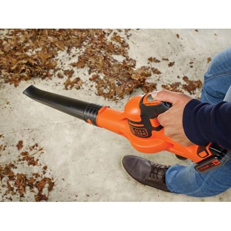 Black & Decker GWC1820PC cordless leaf blower 209 km/h Black,Orange
