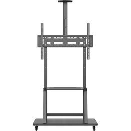 Aisens FT100E-135 Tilting Floor Stand with Wheels for TV 37-100