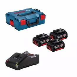 BOSCH. AKKU 18V 5,0Ah x3 +LADEGERÄT GAL 18V-40 +LB