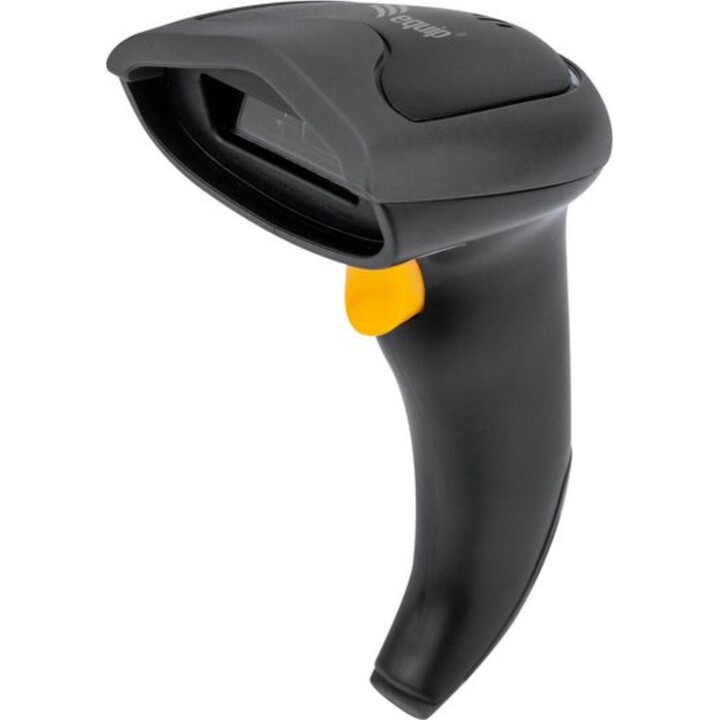 Equip 351022 USB 1D Laser Barcode Scanner with Stand Black