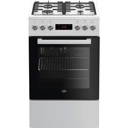 Cocina de Gas Independiente Beko FSE52320DWD 4 Zonas Blanco