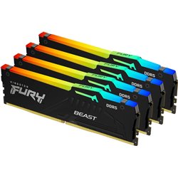 Modulo di memoria Kingston Technology FURY Beast RGB 128 GB 4 x 32 GB DDR5