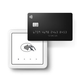 SumUp Solo + station de charge terminal de paiement blanc