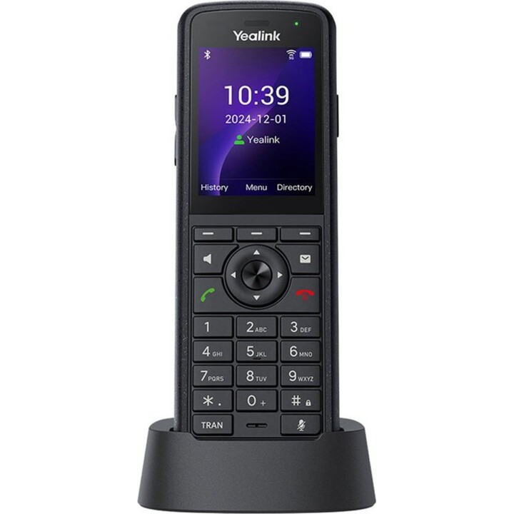 Téléphone portable Wi-Fi Yealink AX86R 2,4 pouces TFT Bluetooth double bande Wi-Fi 6 Noir