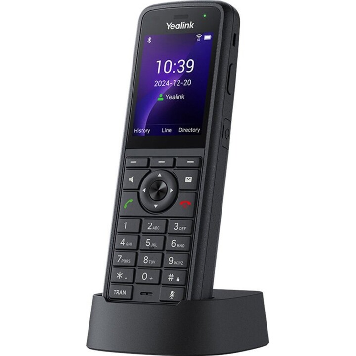Téléphone portable Wi-Fi Yealink AX86R 2,4 pouces TFT Bluetooth double bande Wi-Fi 6 Noir