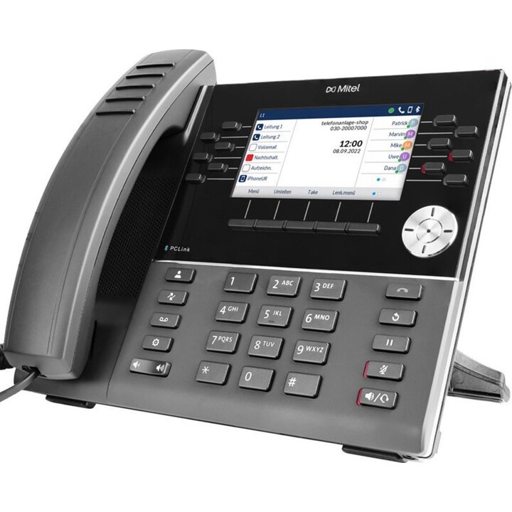 Mitel 6930W Gigabit WiFi IP-Telefon Schwarz
