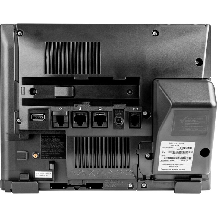 Téléphone IP Mitel 6930W Gigabit Wi-Fi Noir