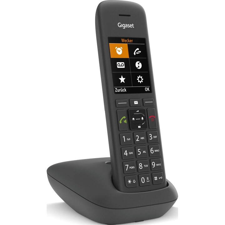 GIGASET C575HX Noir 5,8 cm 2,2 pouces TFT écran couleur mains libres répertoire HD voix pour stations de base DECT et routeurs