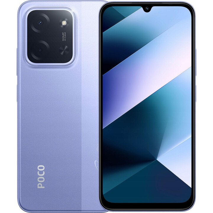Xiaomi POCO C85 8GB/256GB, pantalla 6.9, batería de 6000 mAh, doble SIM + microSD, NFC, Púrpura