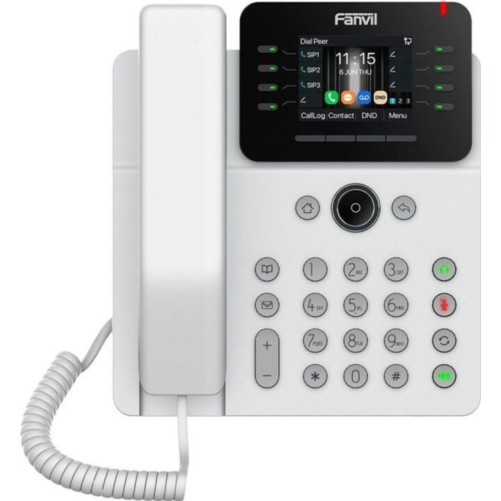 Téléphone professionnel blanc Fanvil V62G, SIP, POE, Gigabit et port USB