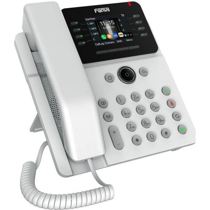 Téléphone professionnel blanc Fanvil V62G, SIP, POE, Gigabit et port USB