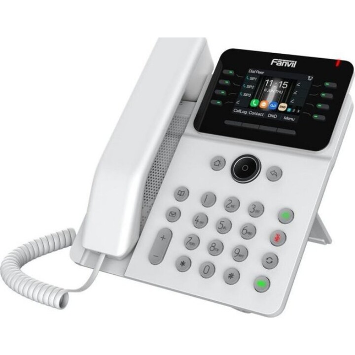 Teléfono empresarial Fanvil V62G blanco, SIP, POE, Gigabit y puerto USB