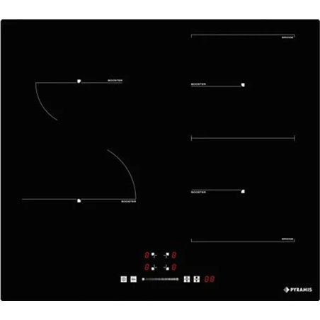 Placa de Inducción Pyramis PHI62432FMB 4 Zonas Negro