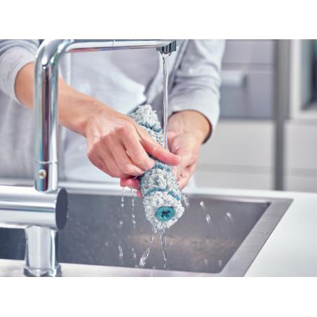 Leifheit Regulus Aqua PowerVac Aspiradora escoba Batería Seca y húmeda Espuma Sin bolsa Azul, Gris, Blanco