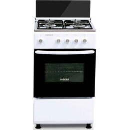 Cocina Independiente Haeger GC-SW5.005D 4 Zonas + Horno Negro Blanco
