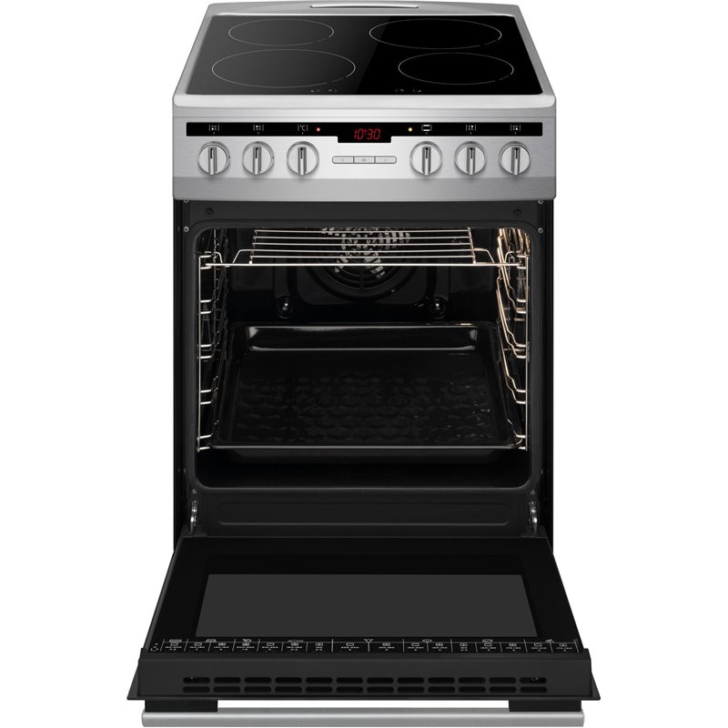 Cocina eléctrica Amica 57IE3.323HTaD(Xv) independiente Plata Negro