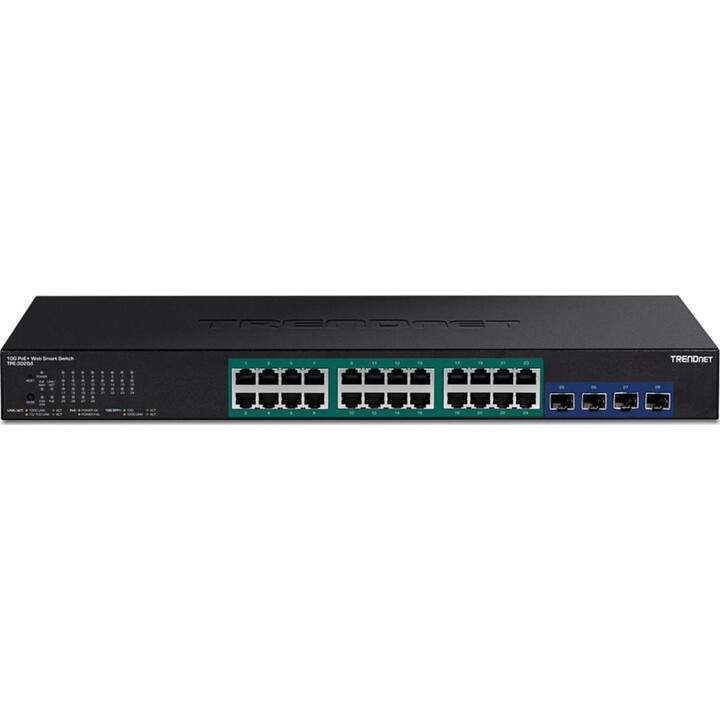 TRENDnet TPE-30284 24-Port / RJ-45 Gigabit 10/100/1000 / PoE / SFP Managed Switch